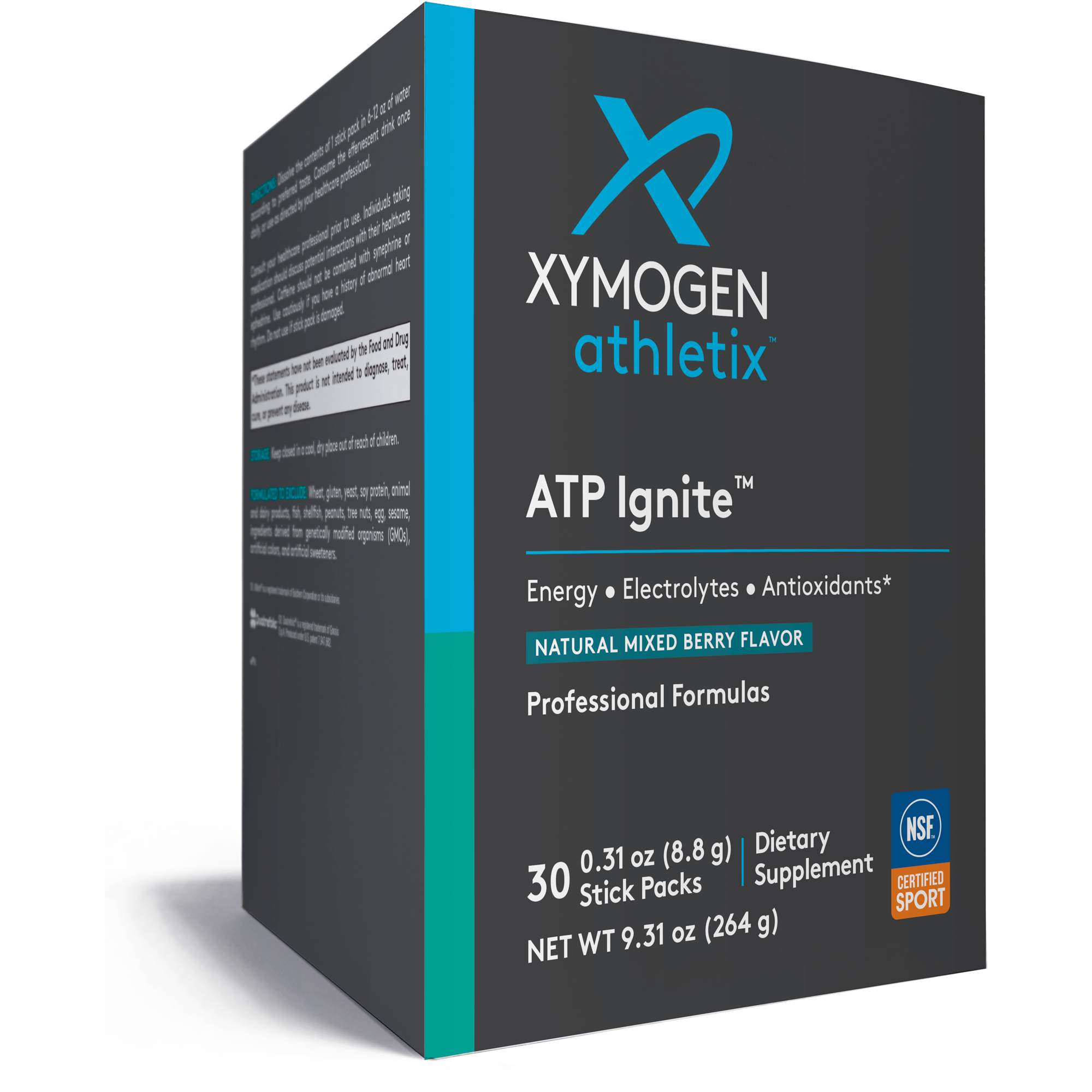 ATP Ignite Mixed Berry 30 C - Vitamin Energy Drink | Xymogen